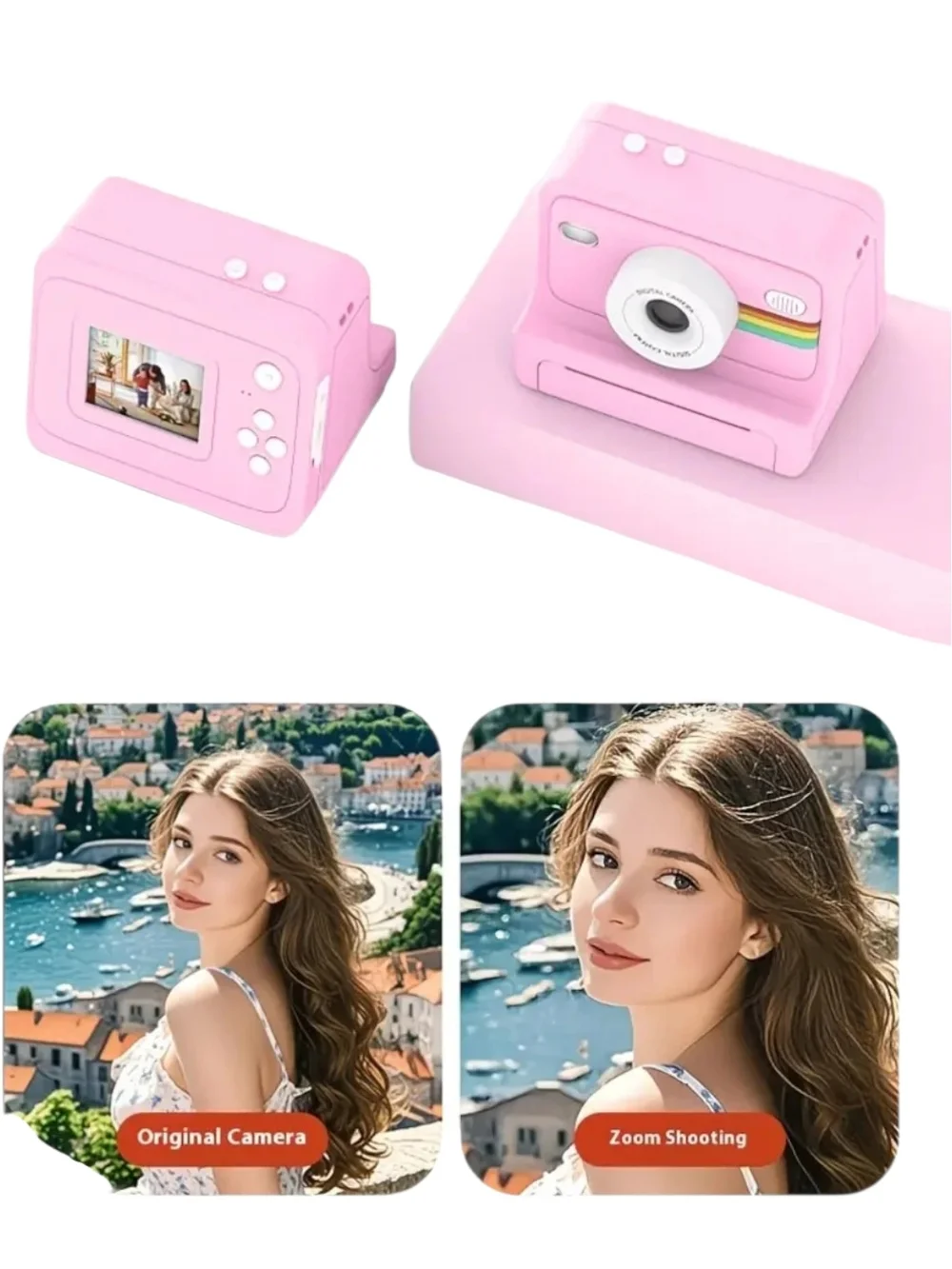 DIY Blue Instant 6X Zoom HD Video Recording Digital Camera
